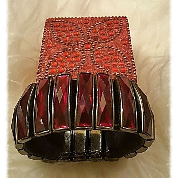 RED MIRRORED BRACELET - Picture 1 of 2